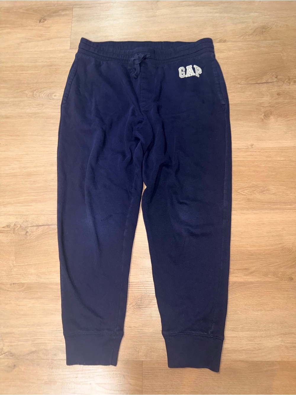 GAP Navy Jogger Sweatpants with White Logo